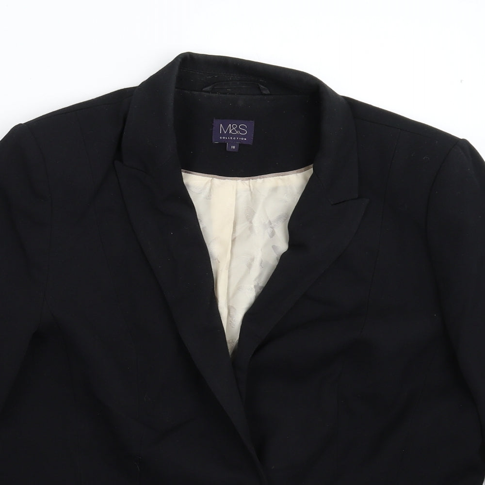 Marks and Spencer Womens Black   Jacket Suit Jacket Size 16