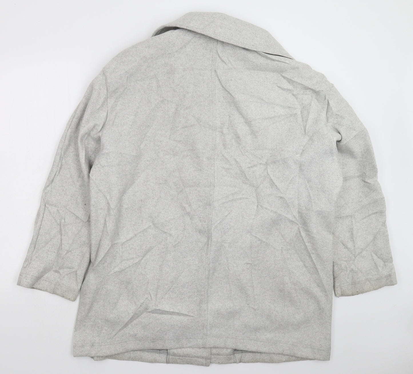 Zara Womens Grey   Overcoat Coat Size XL