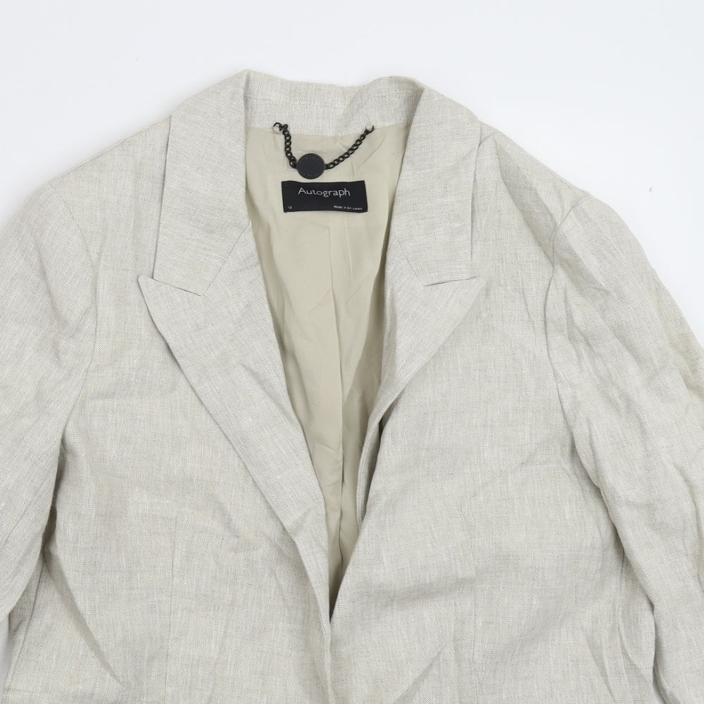 Marks and Spencer Womens Grey   Jacket Blazer Size 12