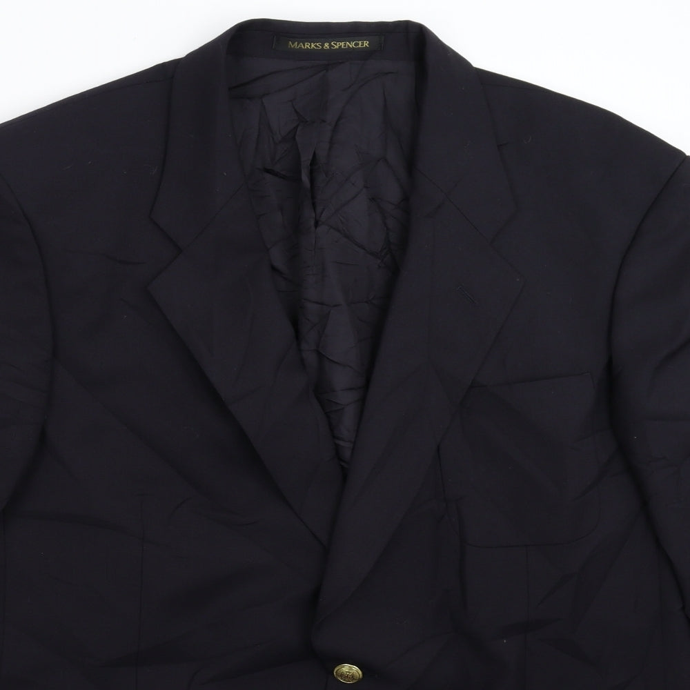 Marks and Spencer Mens Blue   Jacket Blazer Size 44