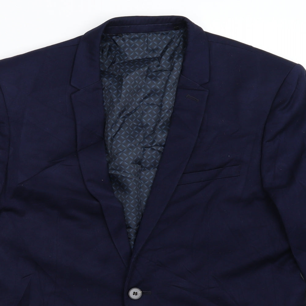 Burton Mens Blue   Jacket Suit Jacket Size 40