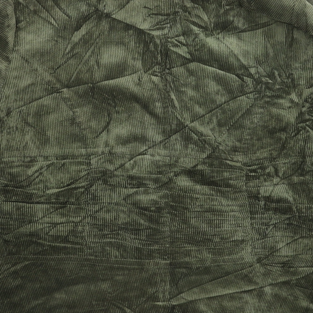 Venous Womens Green  Corduroy Jacket Blazer Size L