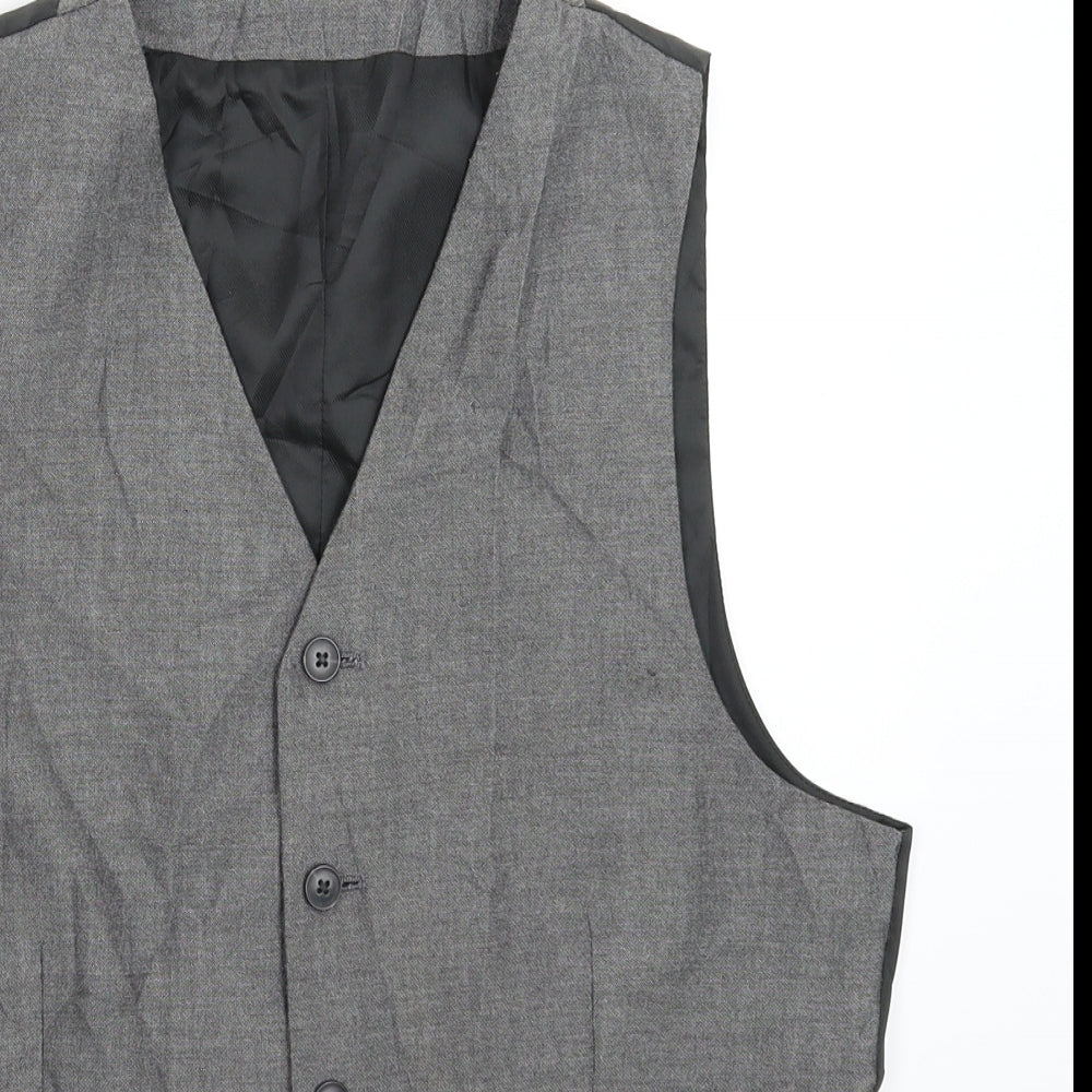 New Look Mens Grey   Jacket Suit Waistcoat Size 38