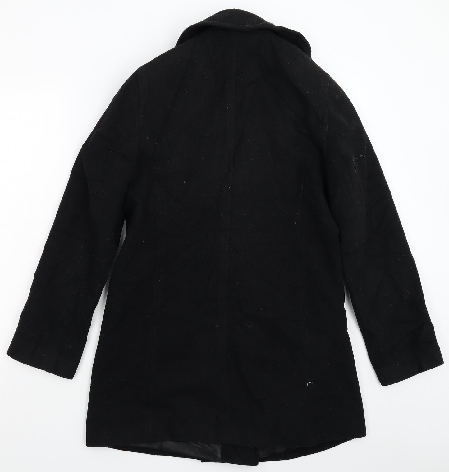 George Womens Black   Pea Coat Coat Size S