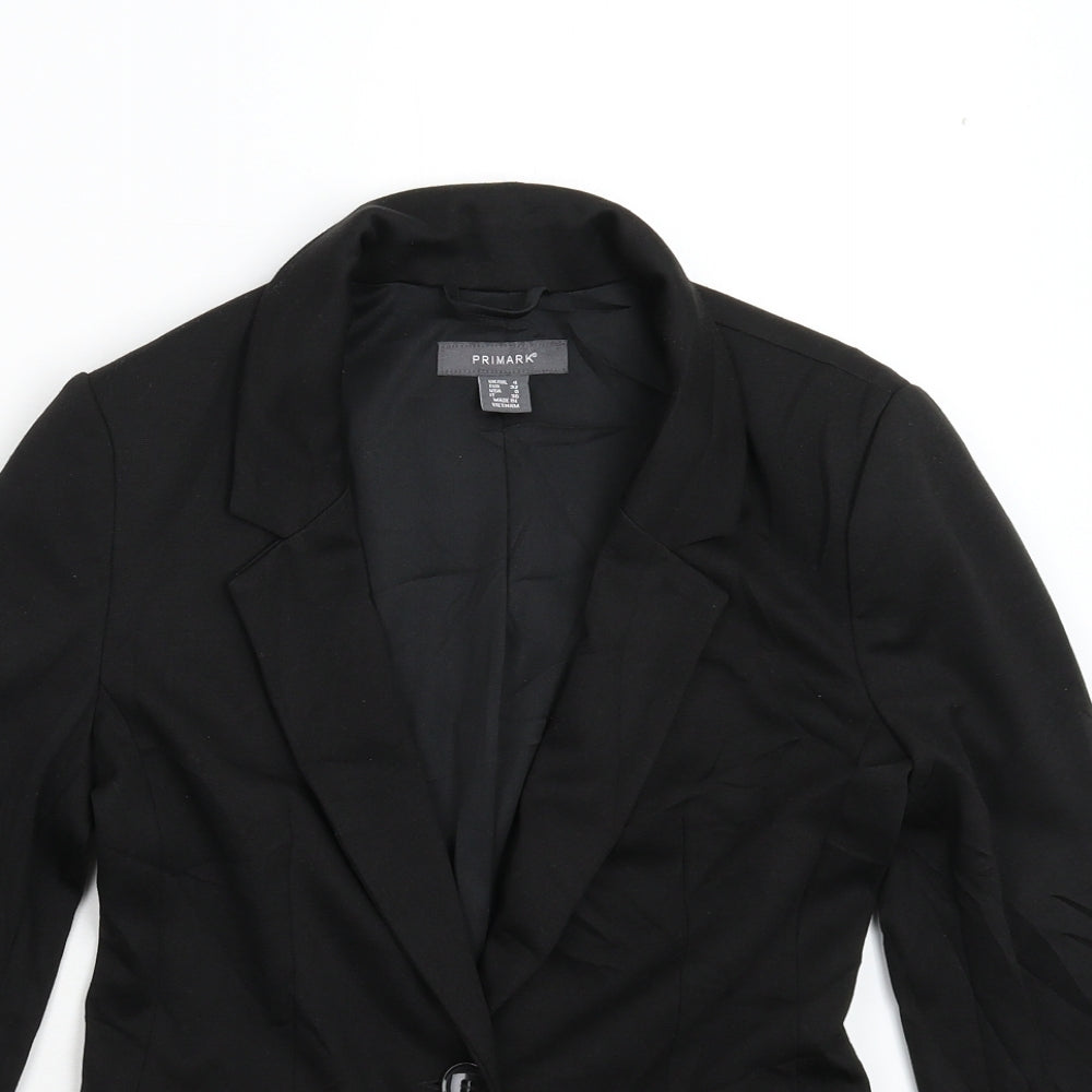 Primark Womens Black   Jacket Suit Jacket Size 4