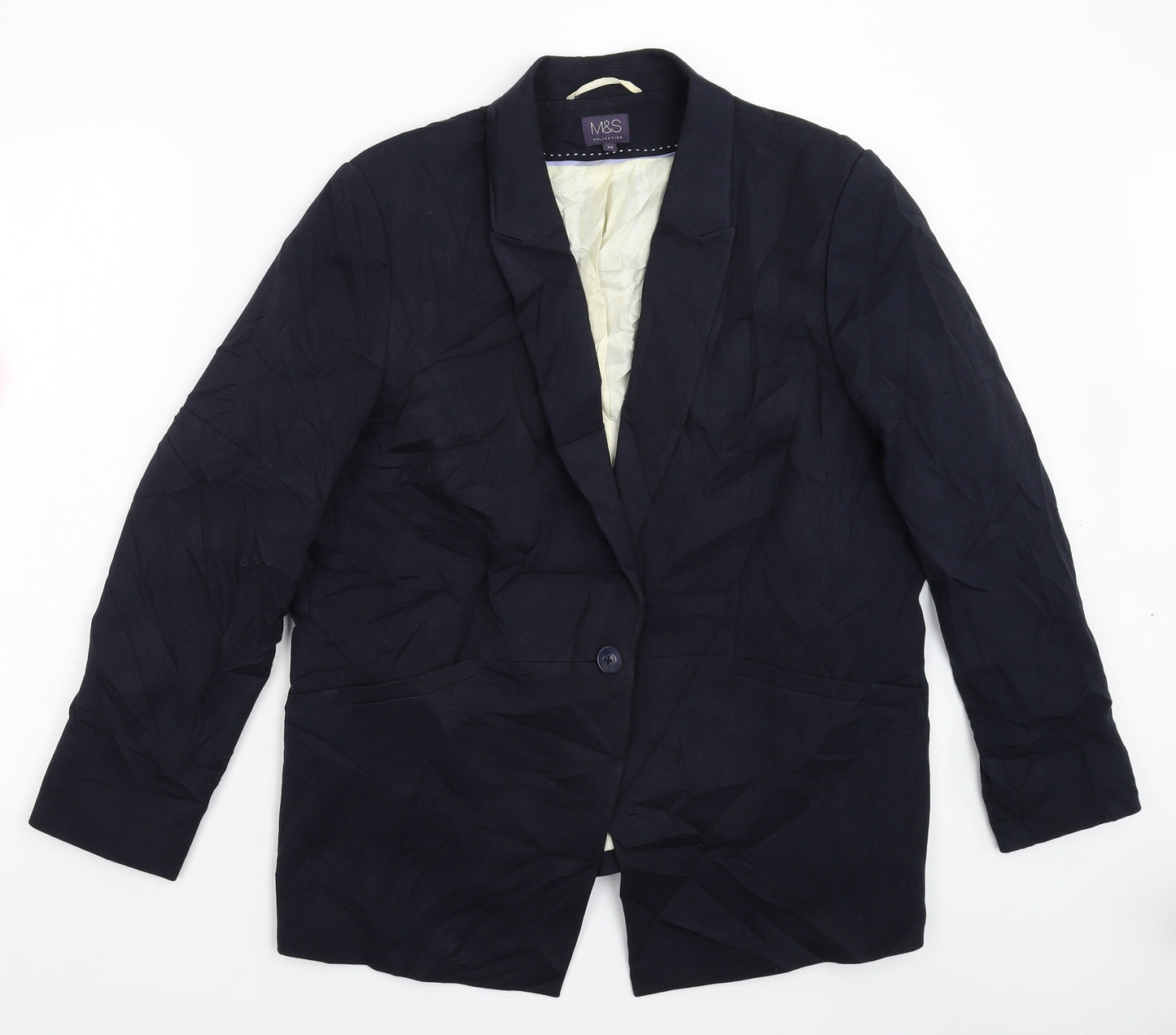 Marks and Spencer Womens Blue   Jacket Suit Jacket Size 20