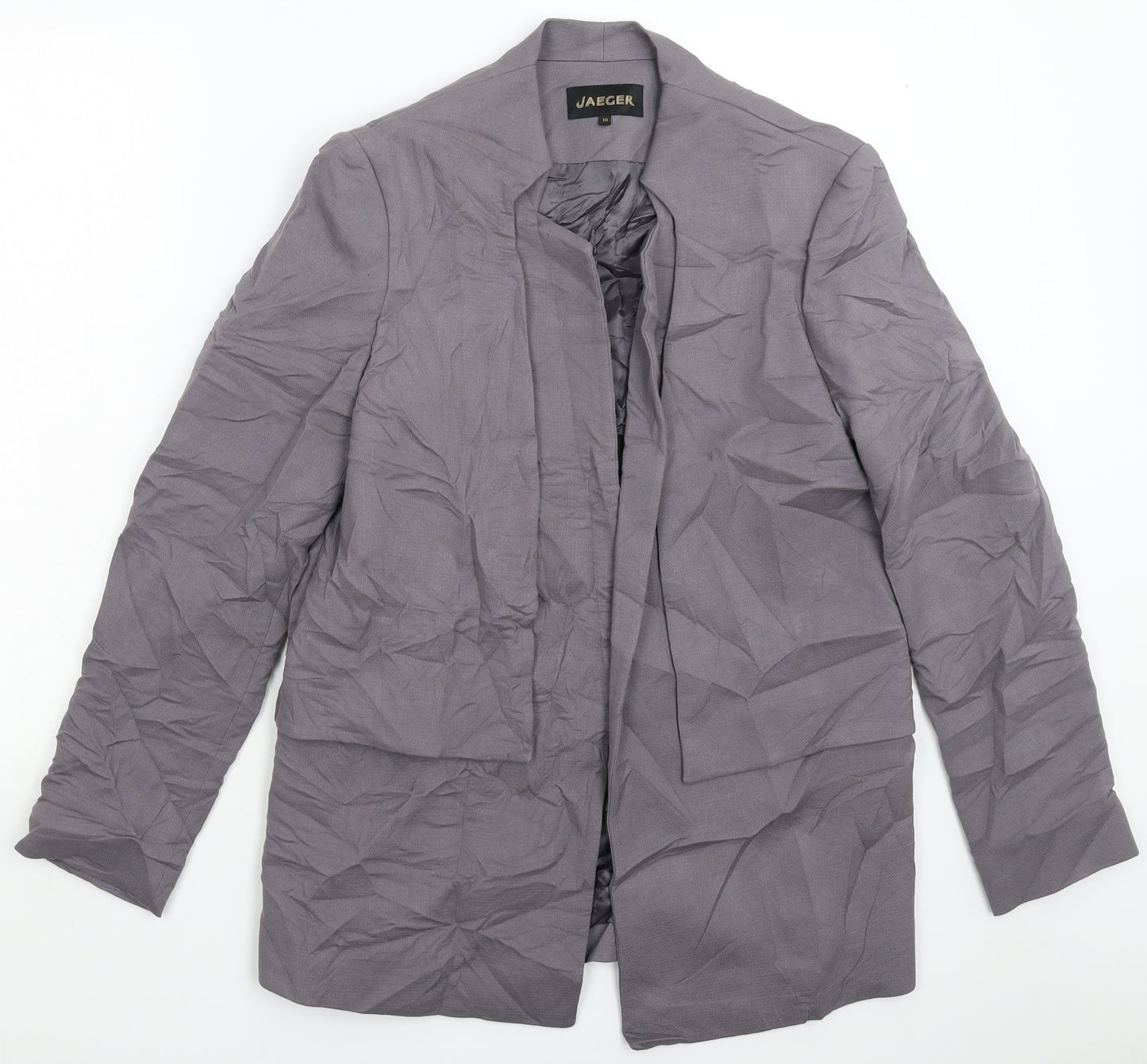 Jaeger Womens Grey   Jacket Blazer Size 10