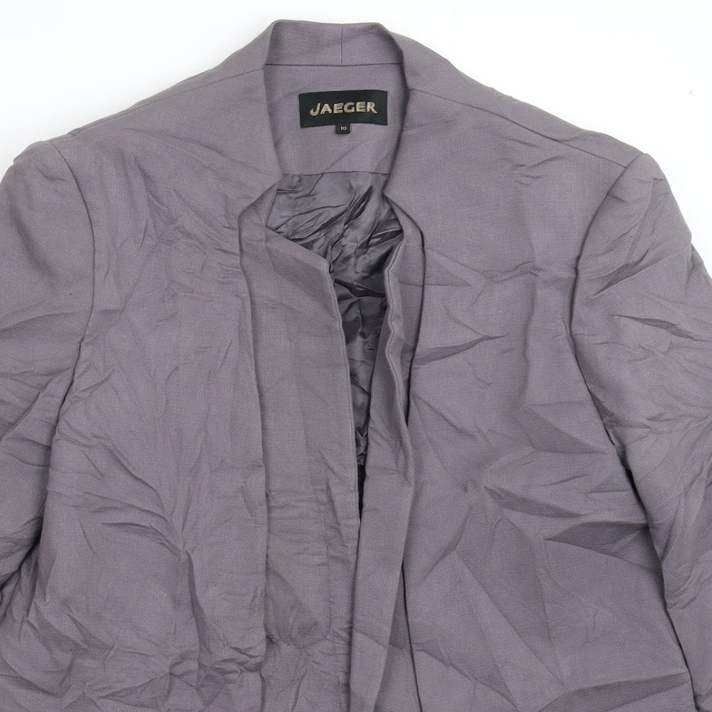 Jaeger Womens Grey   Jacket Blazer Size 10