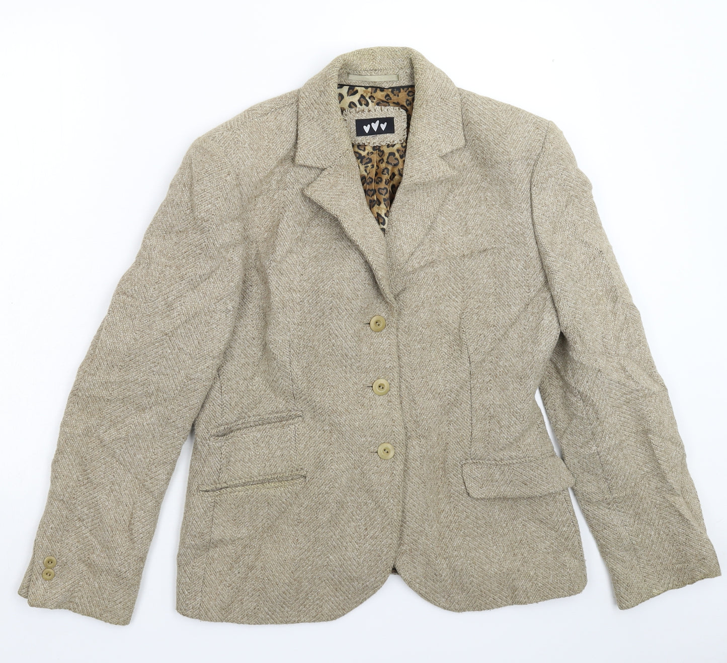 Per Una Womens Beige   Jacket Blazer Size 14