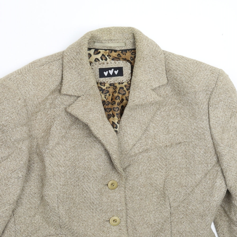 Per Una Womens Beige   Jacket Blazer Size 14
