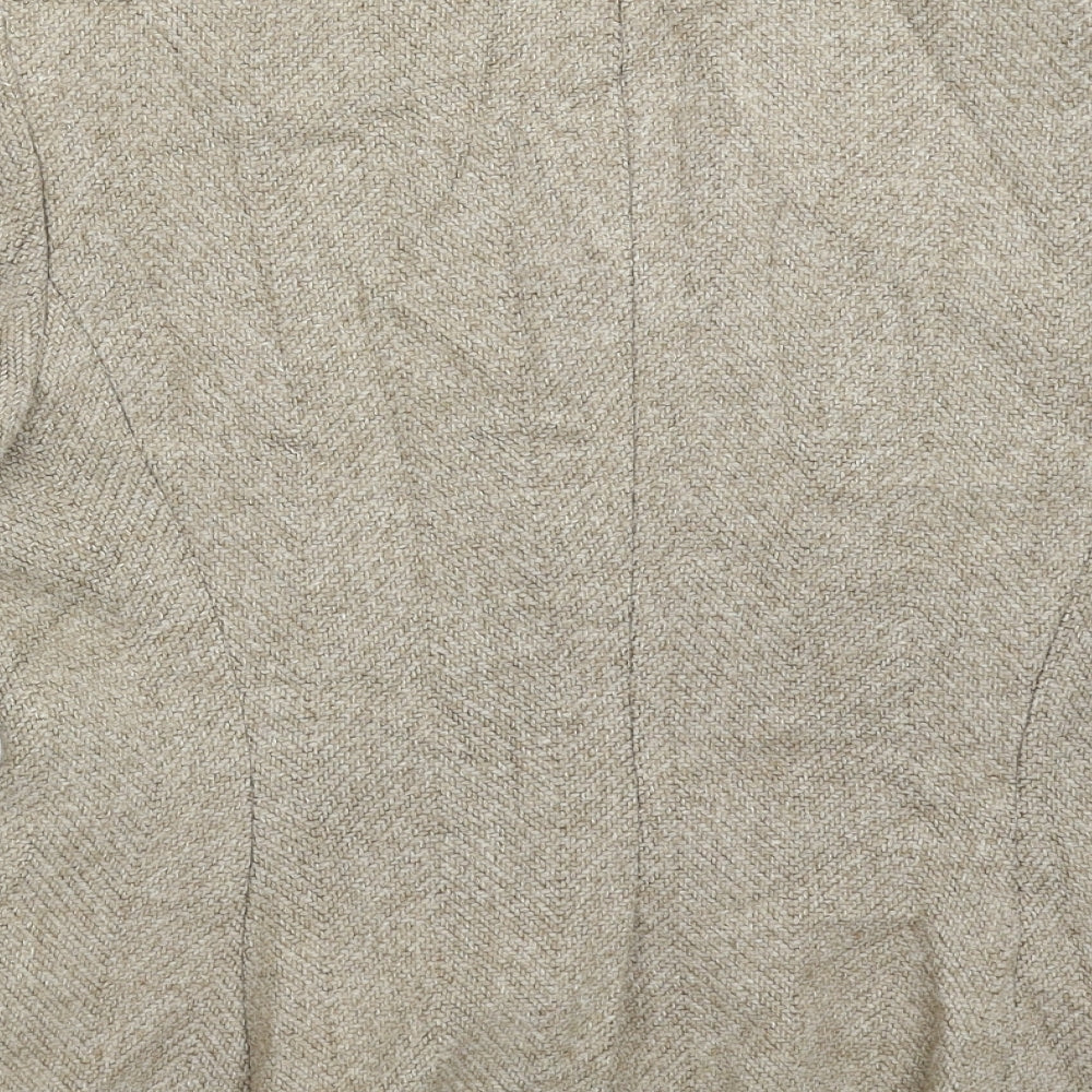 Per Una Womens Beige   Jacket Blazer Size 14