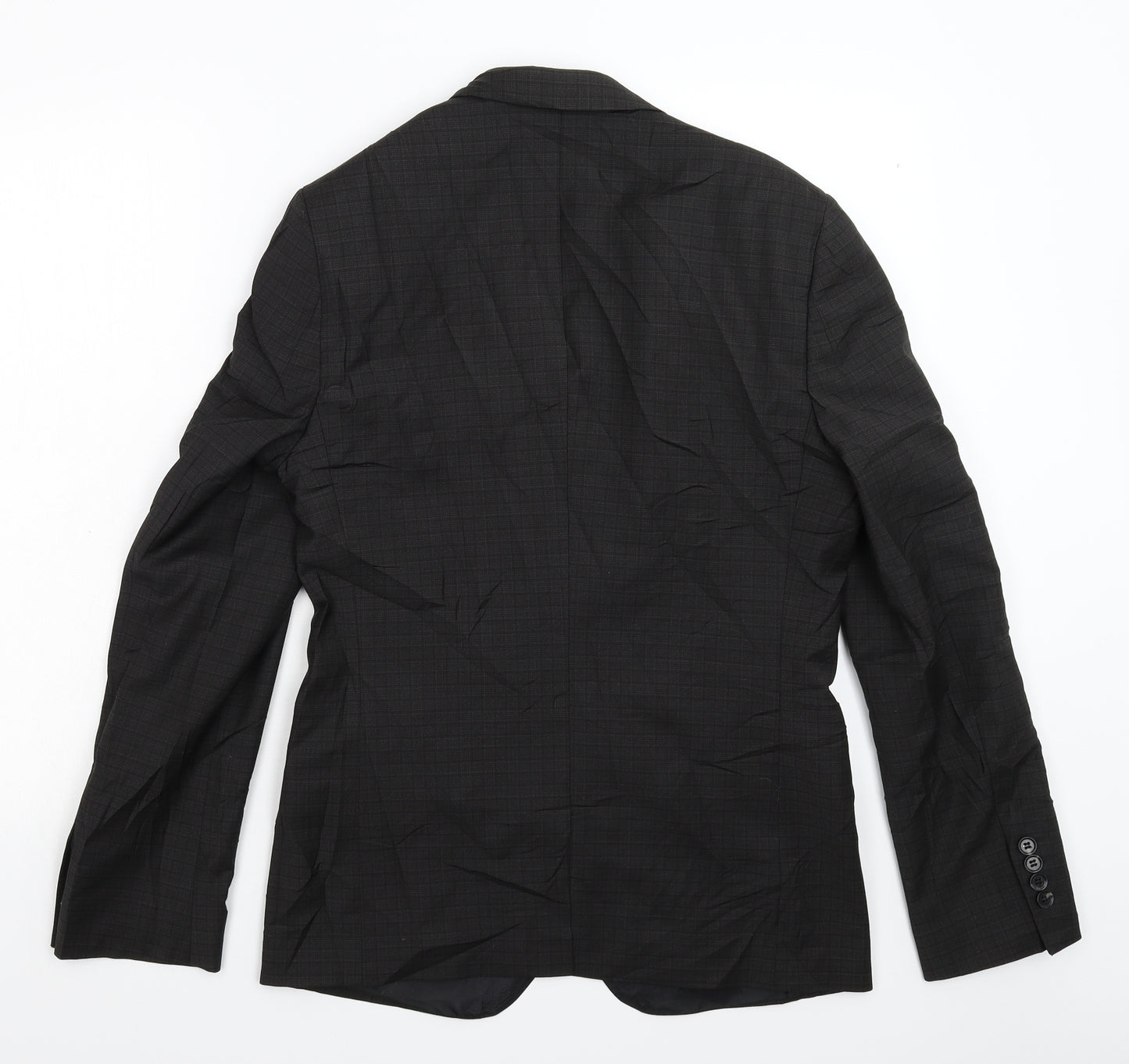 ASOS Mens Black Check  Jacket Suit Jacket Size 34