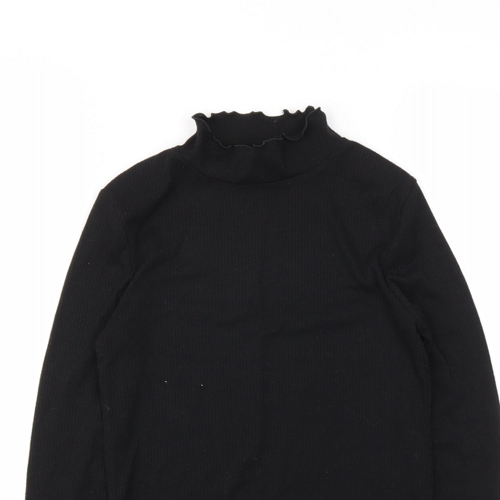 F&F Girls Black   Basic T-Shirt Size 13-14 Years