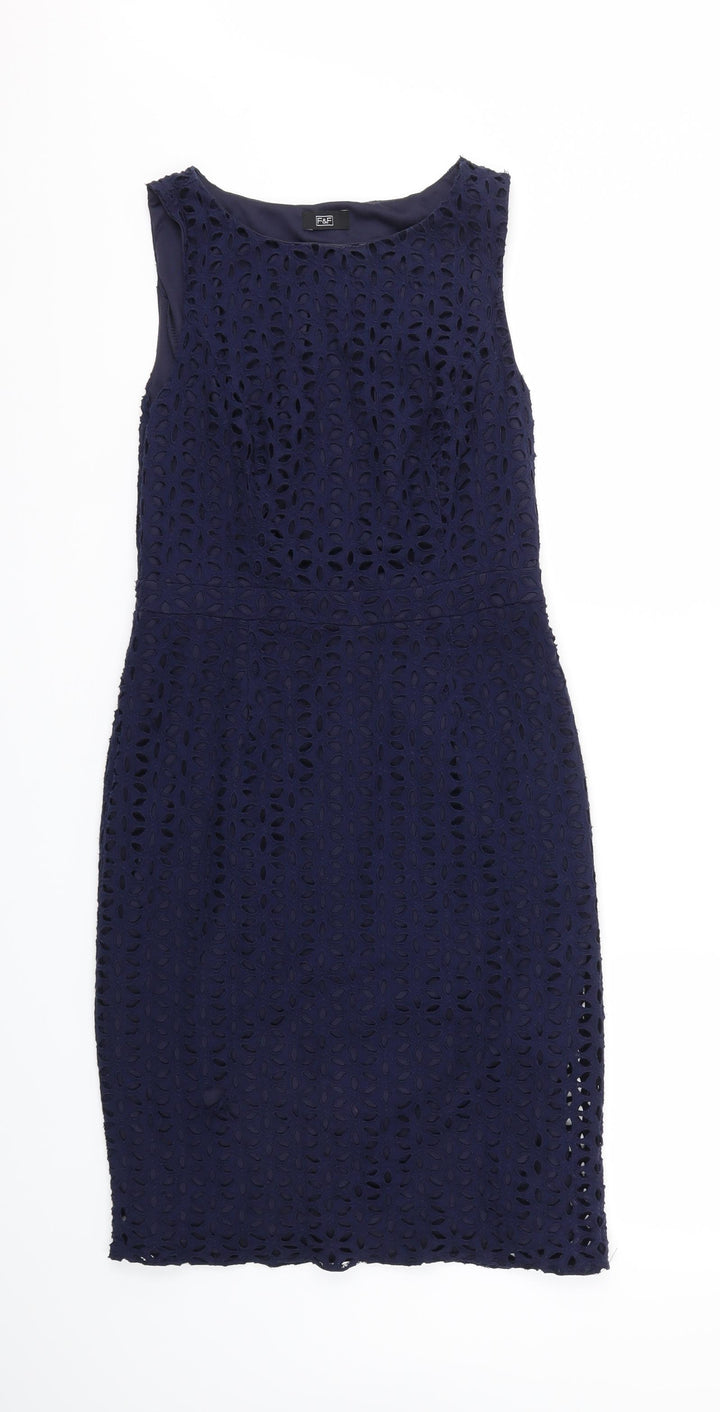 F&F Womens Blue A-Line Size 10