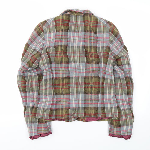Quin and Donnelly Womens Multicoloured Check  Jacket Blazer Size 10