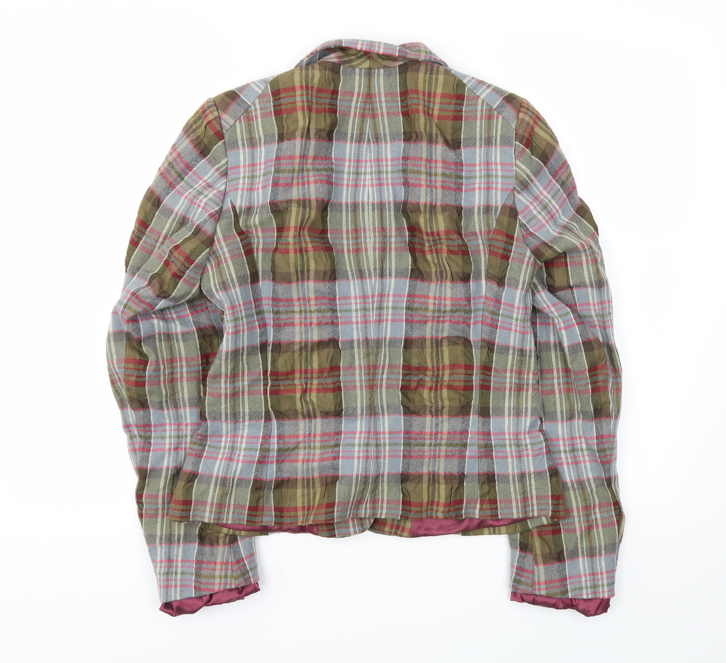 Quin and Donnelly Womens Multicoloured Check  Jacket Blazer Size 10