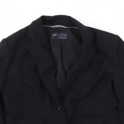 M&S Womens Black   Jacket Blazer Size 10