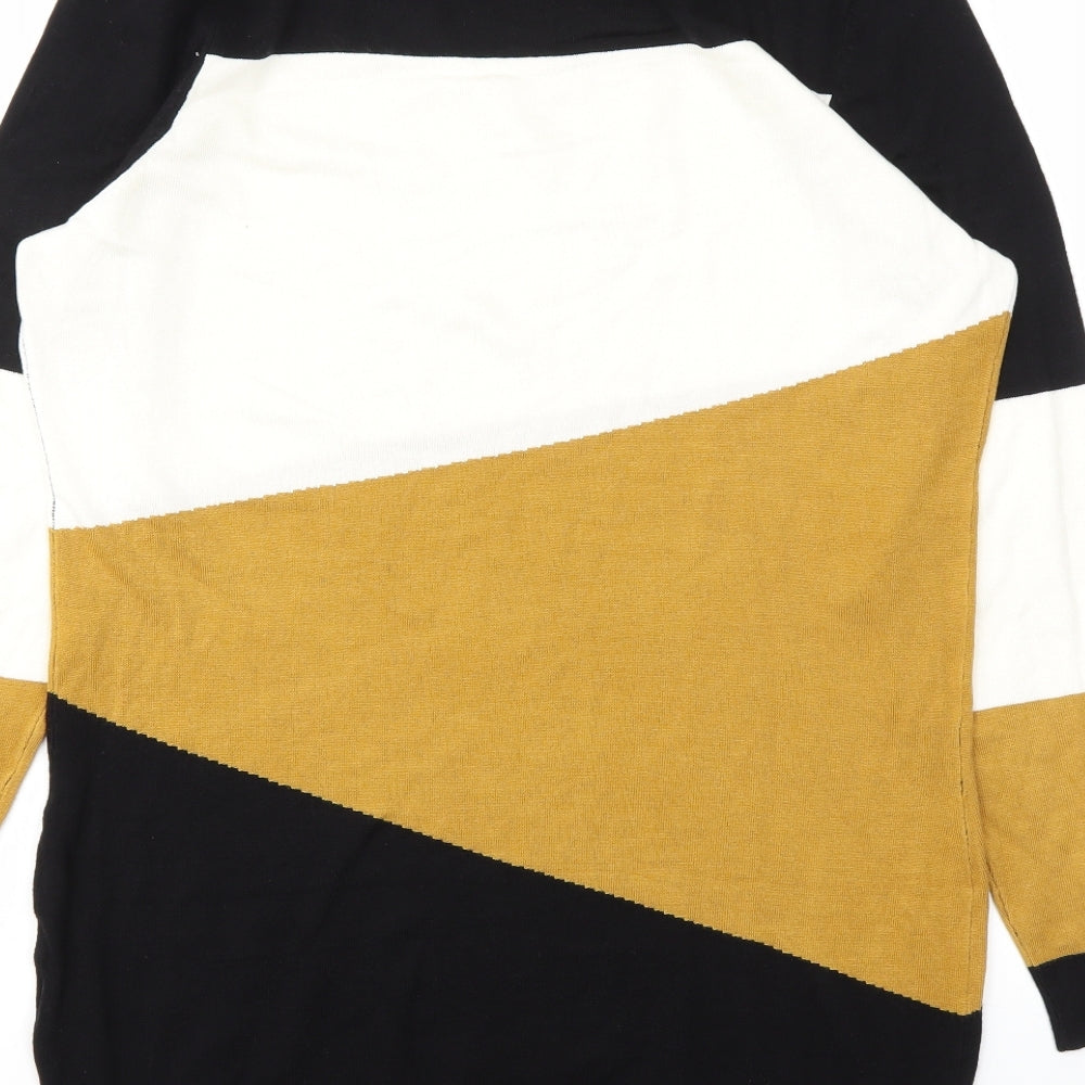 Select Womens Brown Striped  Jumper Dress  Size 16