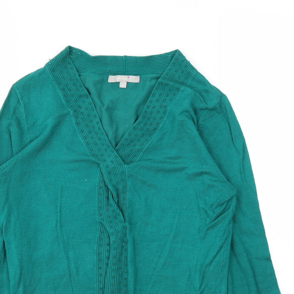 PER UNA  Womens Green   Pullover Jumper Size 10