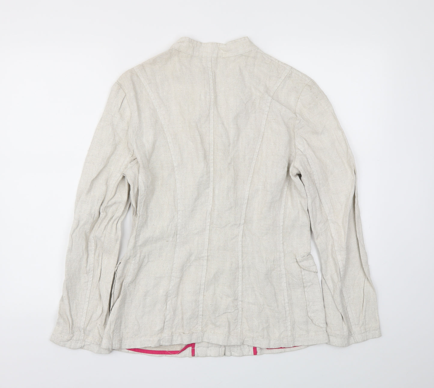 Betty Jackson Womens Ivory   Jacket Blazer Size 14