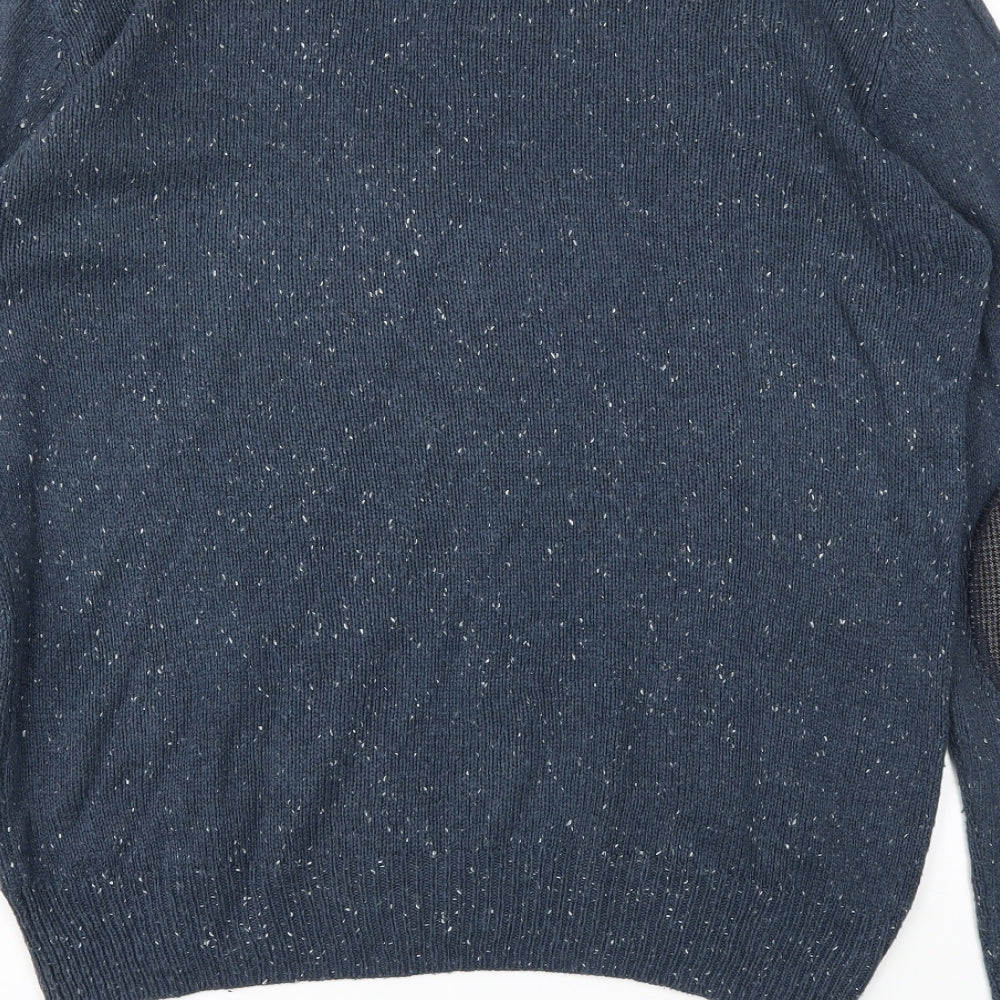 Cedar Wood State Mens Blue   Pullover Sweatshirt Size M