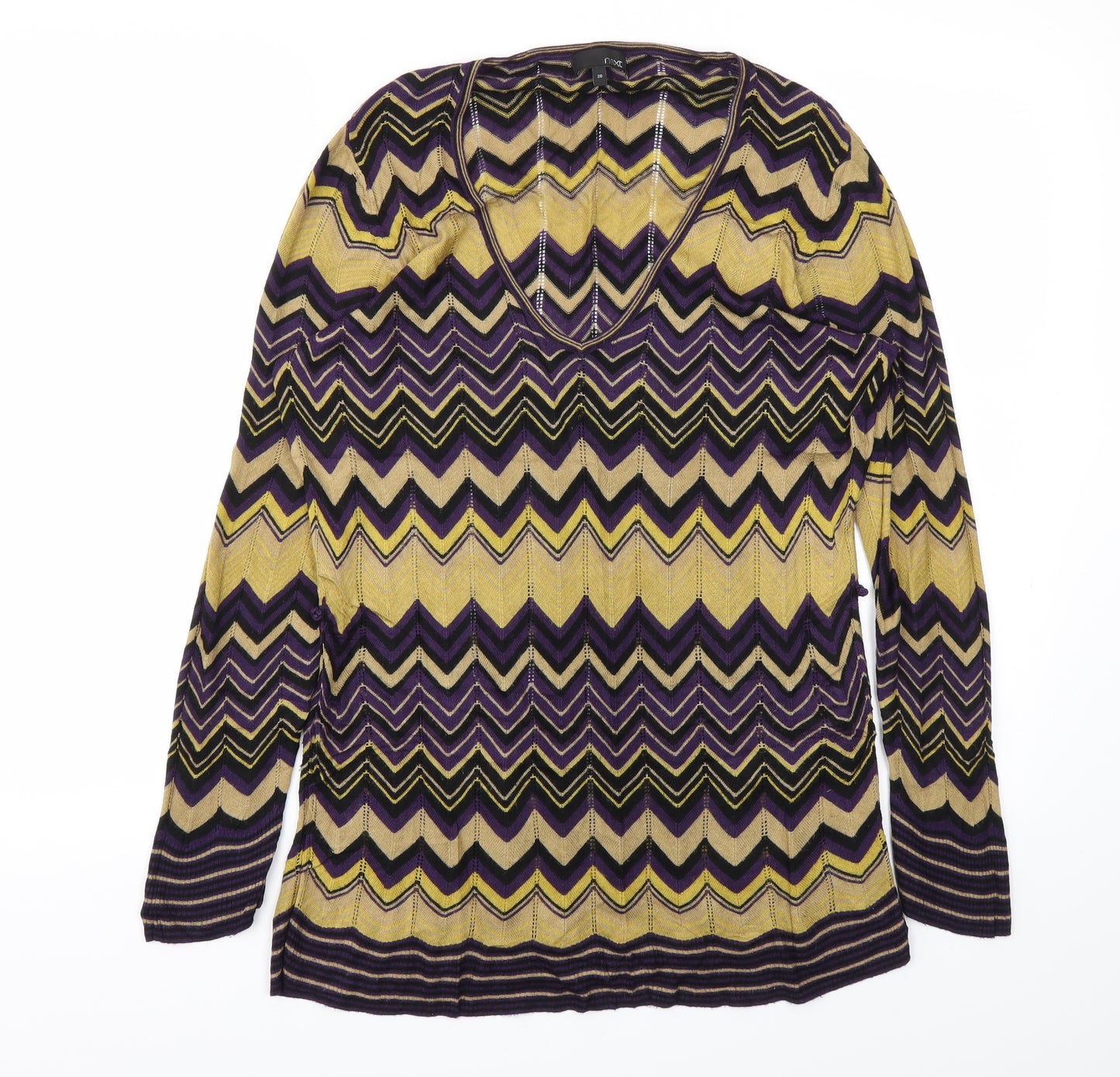 NEXT Womens Purple Argyle/Diamond  Basic T-Shirt Size 20