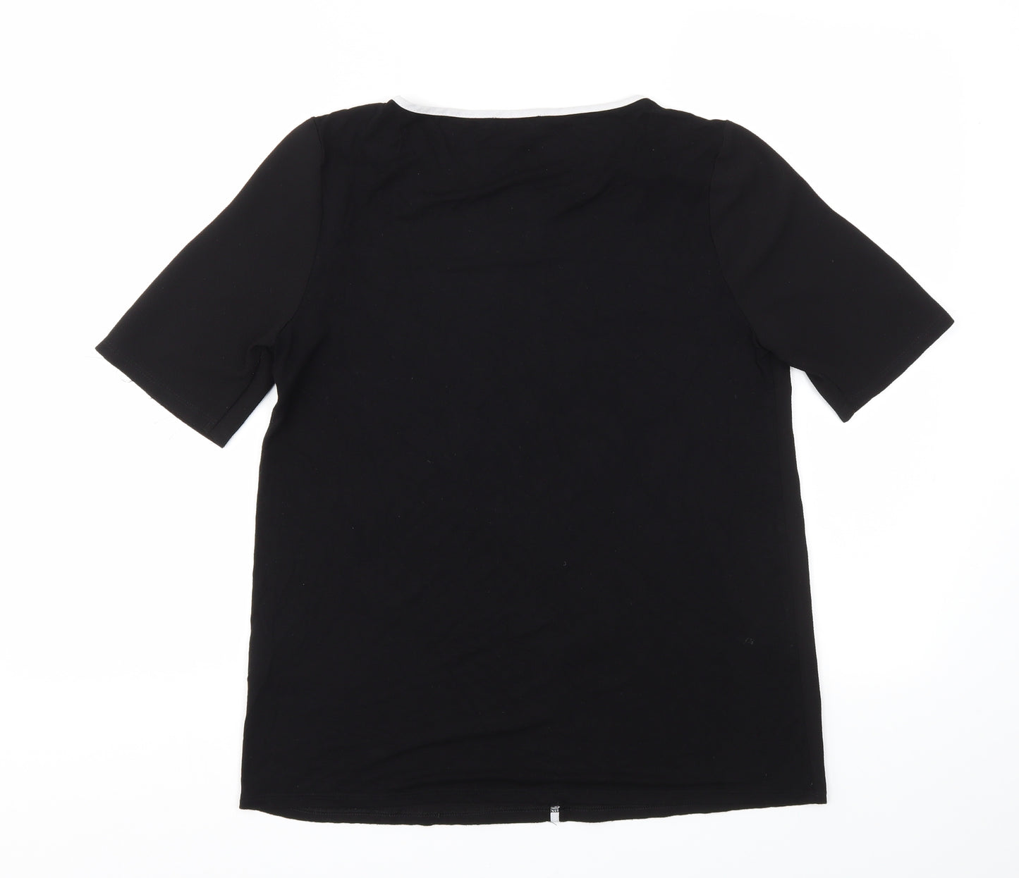 Papaya Womens Black   Basic T-Shirt Size 10