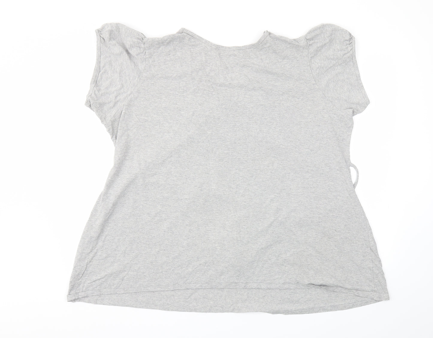 Yours Womens Grey   Basic T-Shirt Size 22