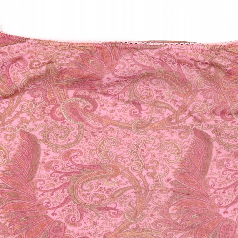 Seven Womens Pink Floral  A-Line Skirt Size 24  - Stretch waistband