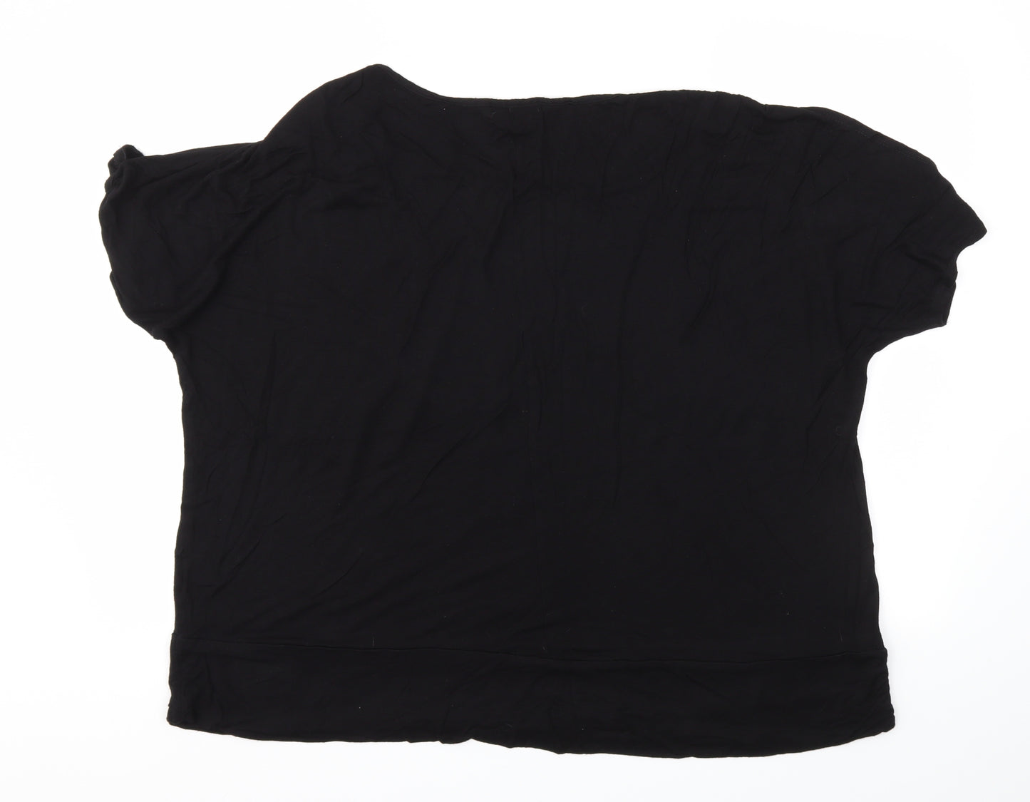 Yours Womens Black   Basic T-Shirt Size 20
