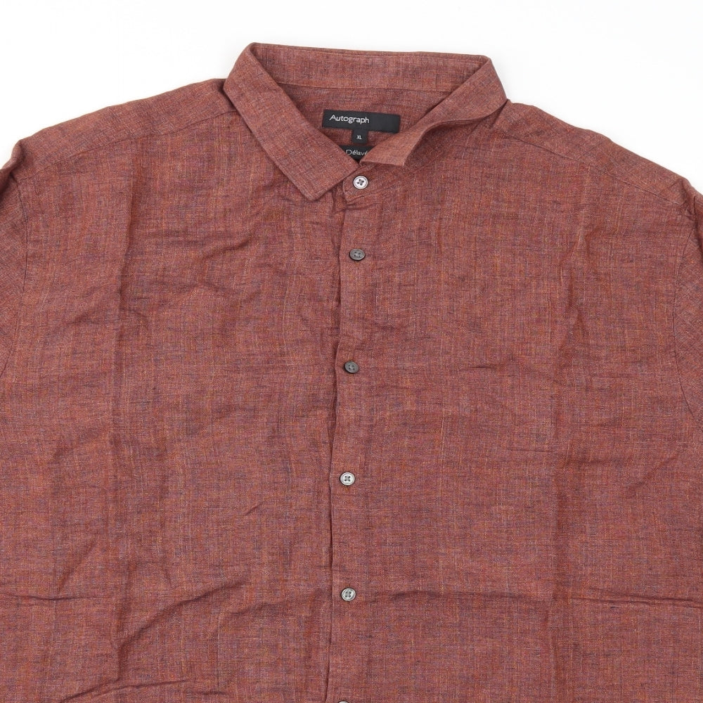 Autograph Mens Red    T-Shirt Size XL