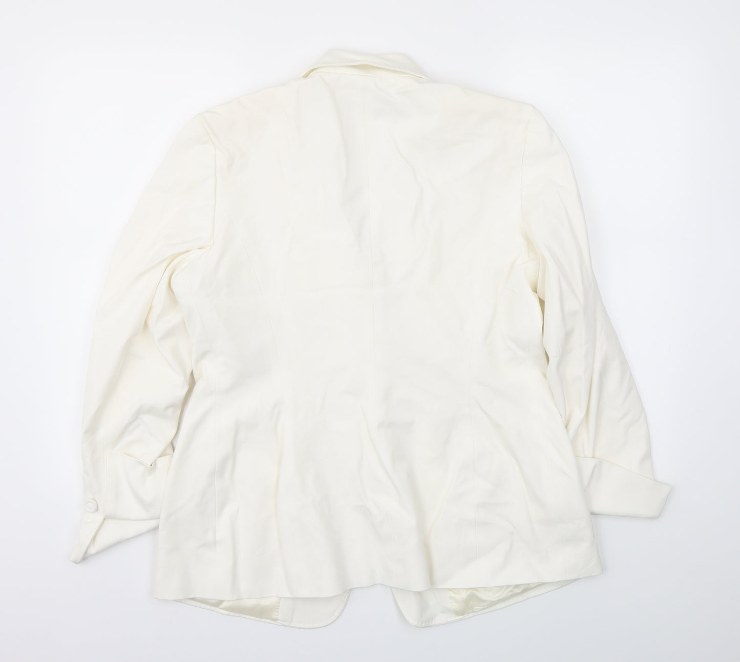 J.Taylor Womens Ivory   Jacket Blazer Size 16