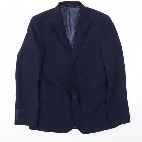 M&S Mens Blue   Tuxedo Blazer Size 38
