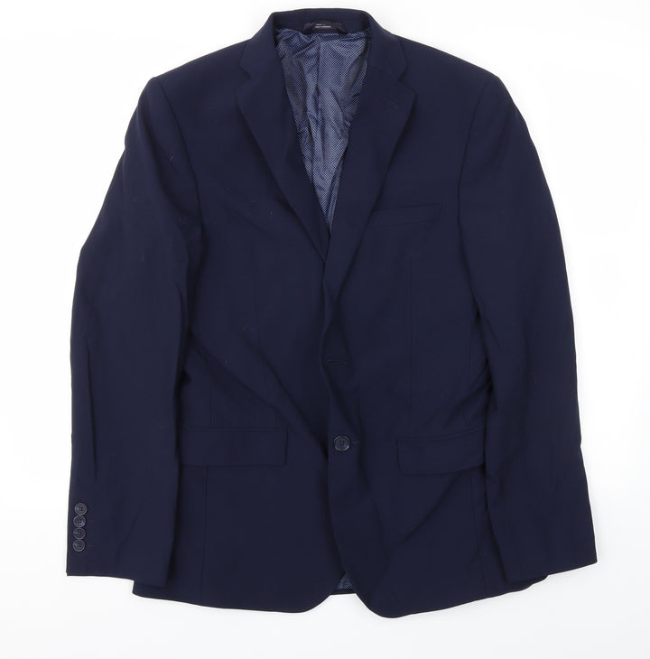 M&S Mens Blue   Tuxedo Blazer Size 38