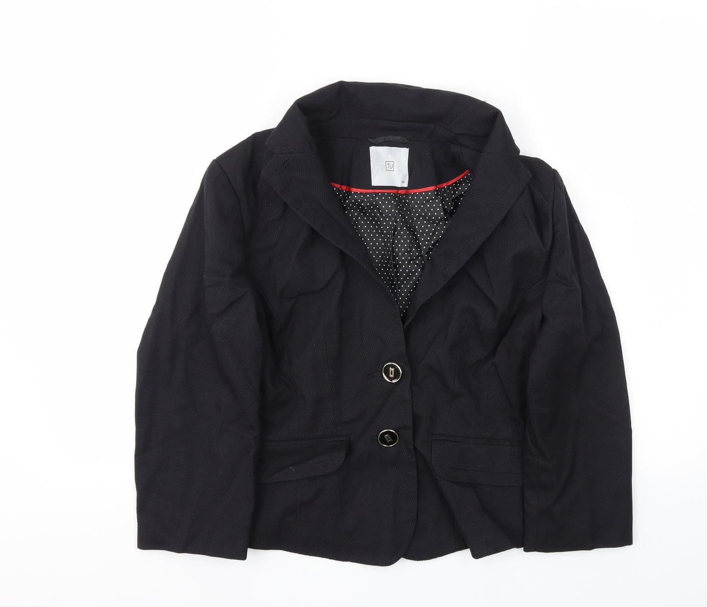 TU Womens Black   Jacket Blazer Size 12