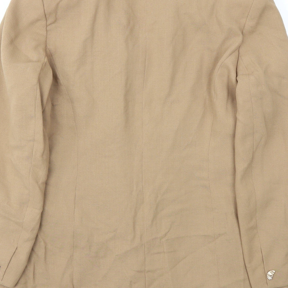 Preworn Womens Beige   Jacket Blazer Size 14