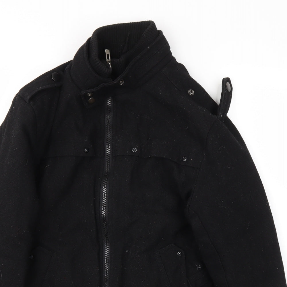Versa Mens Black   Jacket Coat Size XL