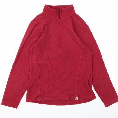 Preworn Womens Red   Full Zip Jumper Size 12