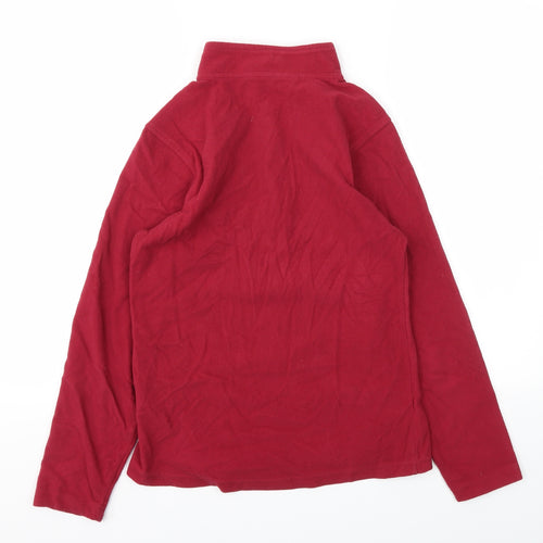 Preworn Womens Red   Full Zip Jumper Size 12
