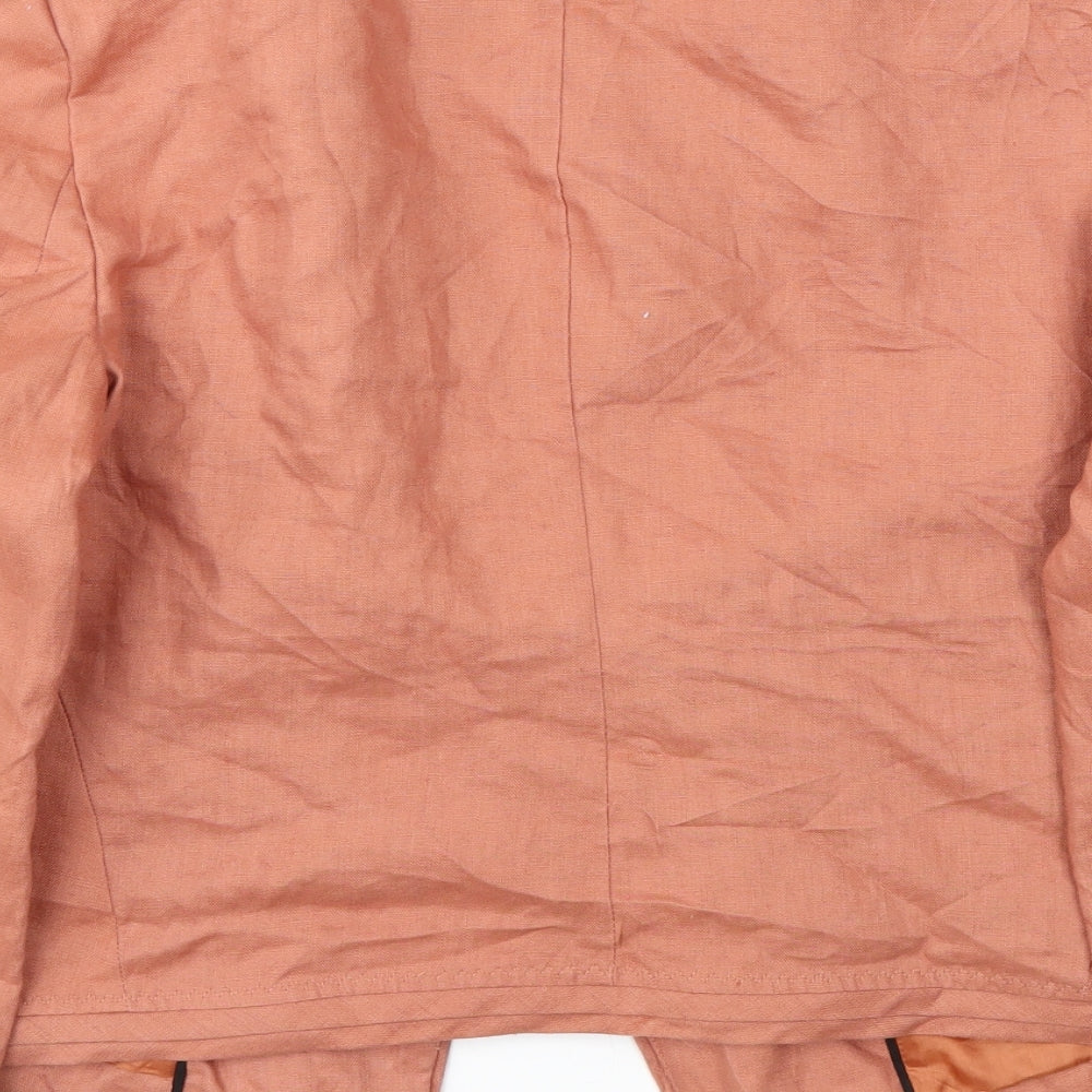 Laura Ashley Womens Orange   Jacket Blazer Size 16