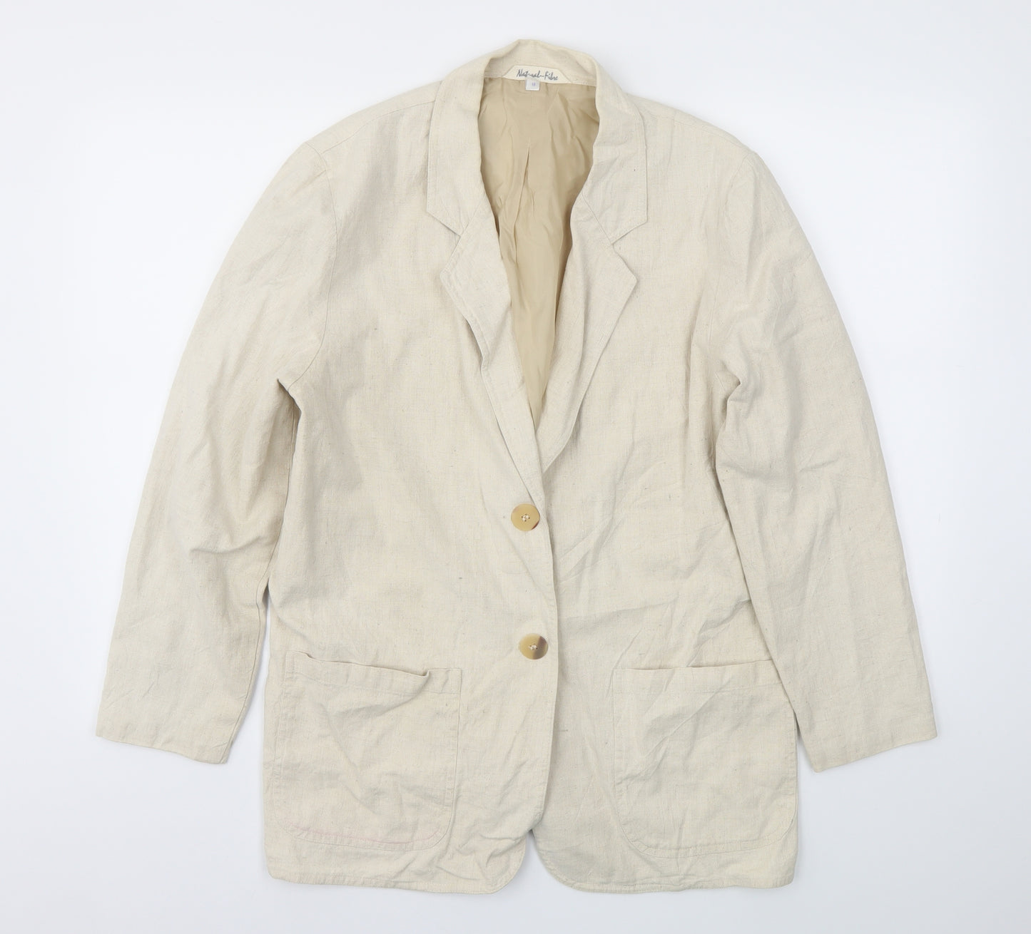 Preworn Womens Ivory   Jacket Blazer Size 10