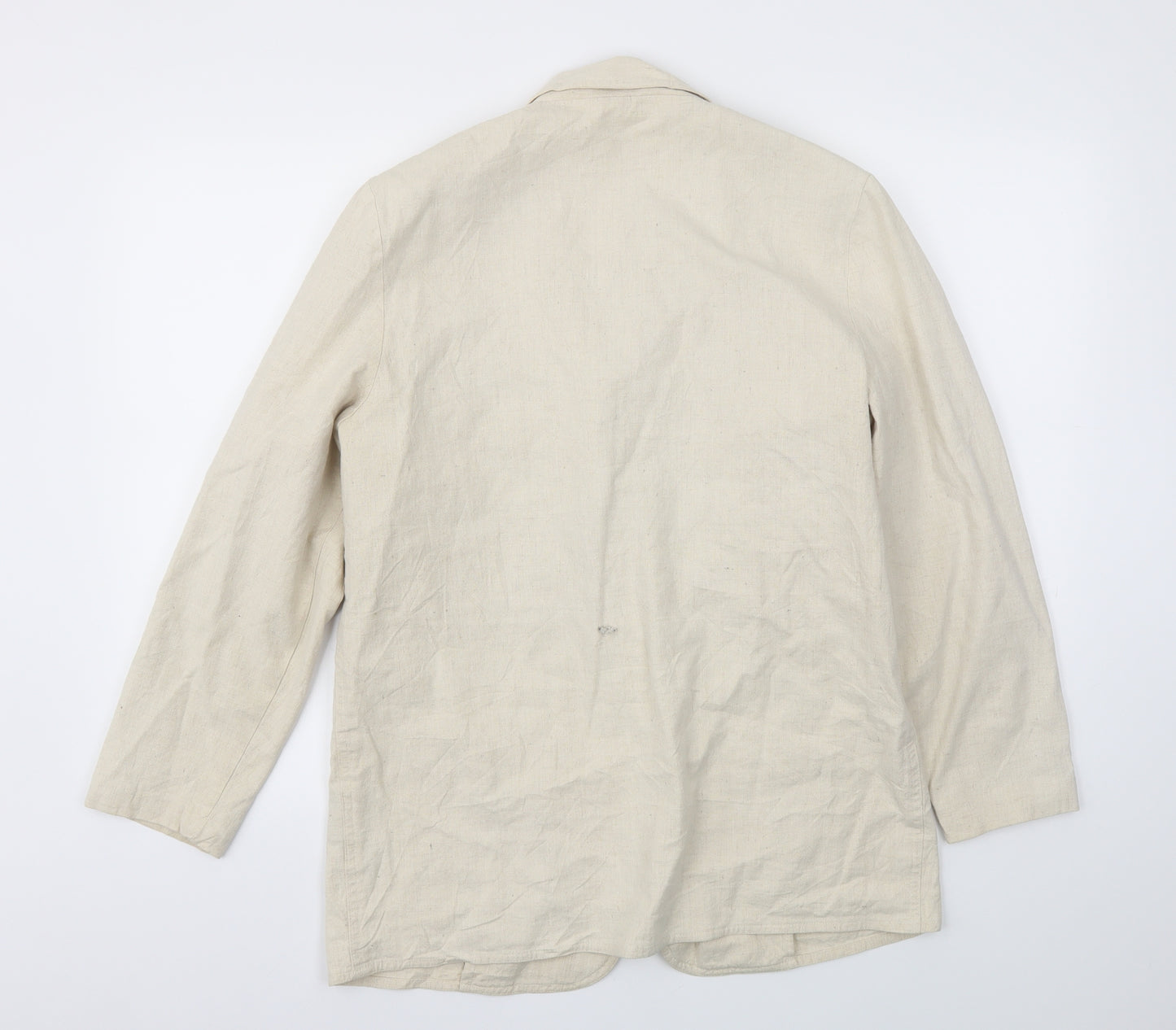 Preworn Womens Ivory   Jacket Blazer Size 10