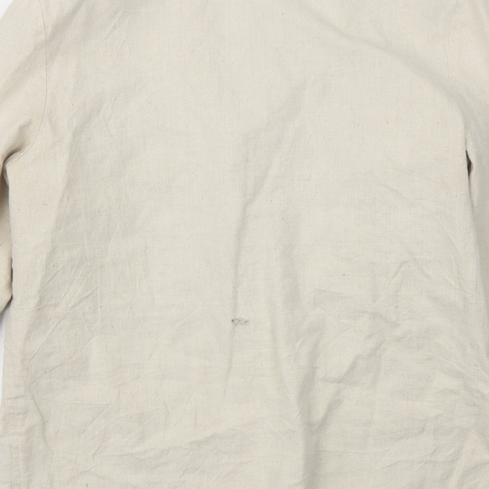 Preworn Womens Ivory   Jacket Blazer Size 10