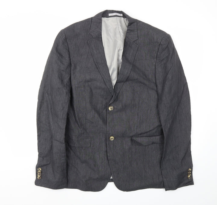 Topman Mens Grey   Jacket Blazer Size 42