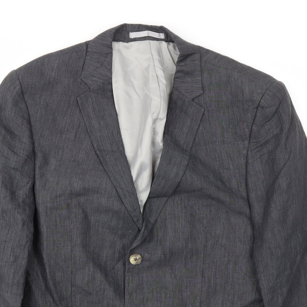 Topman Mens Grey   Jacket Blazer Size 42