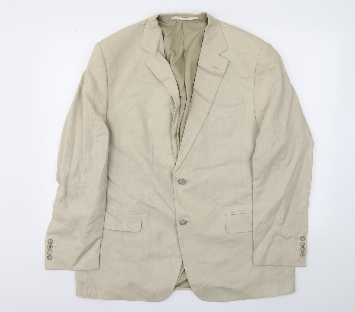 M&S Mens Beige   Jacket Blazer Size 44