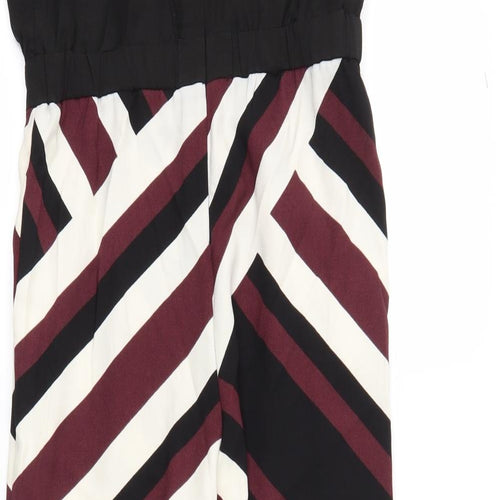 RIVER ISLAND  Girls Red Argyle/Diamond  Bodysuit One-Piece Size 11 Years