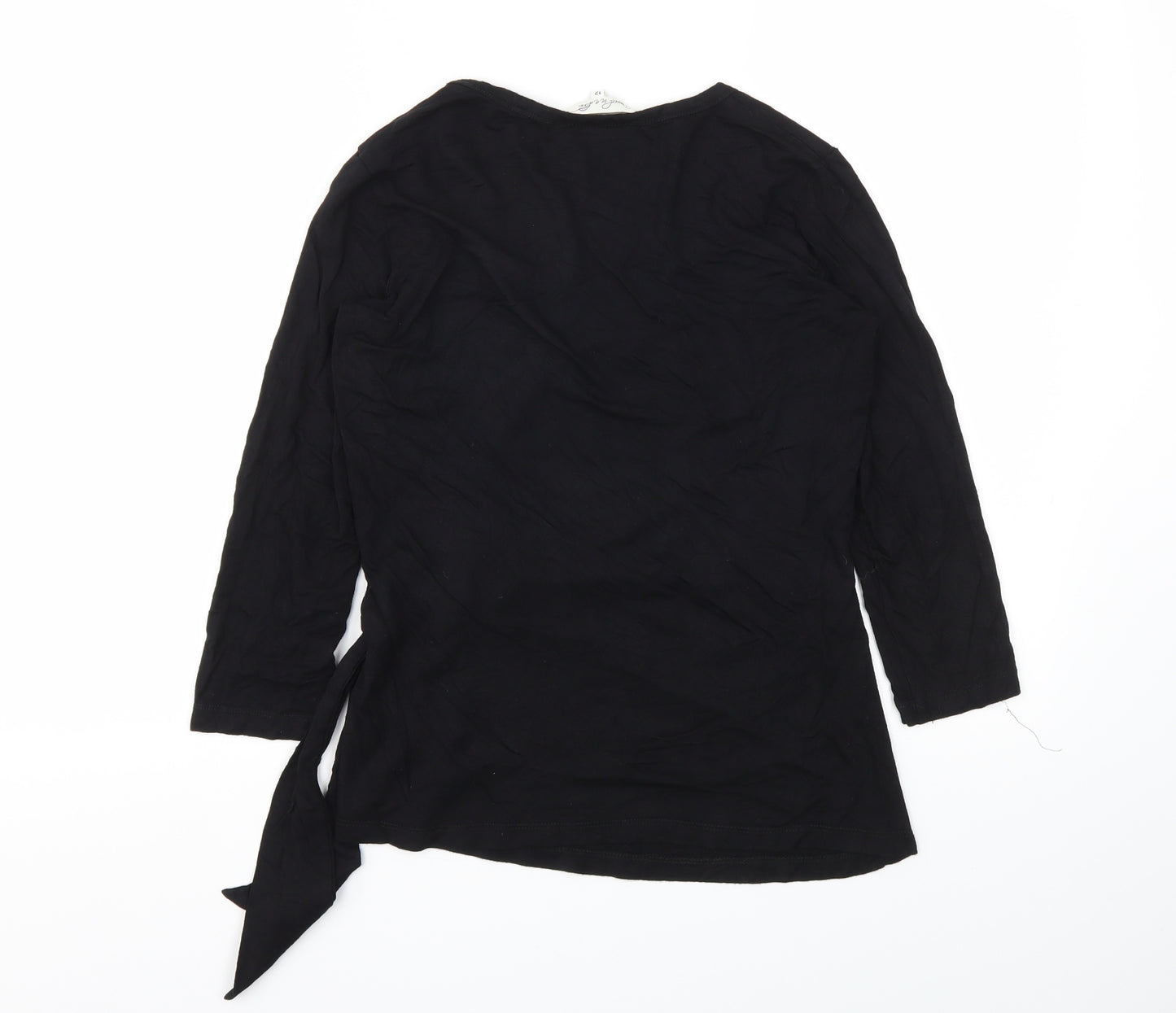 Damsel in a Dress Womens Black   Basic T-Shirt Size 12