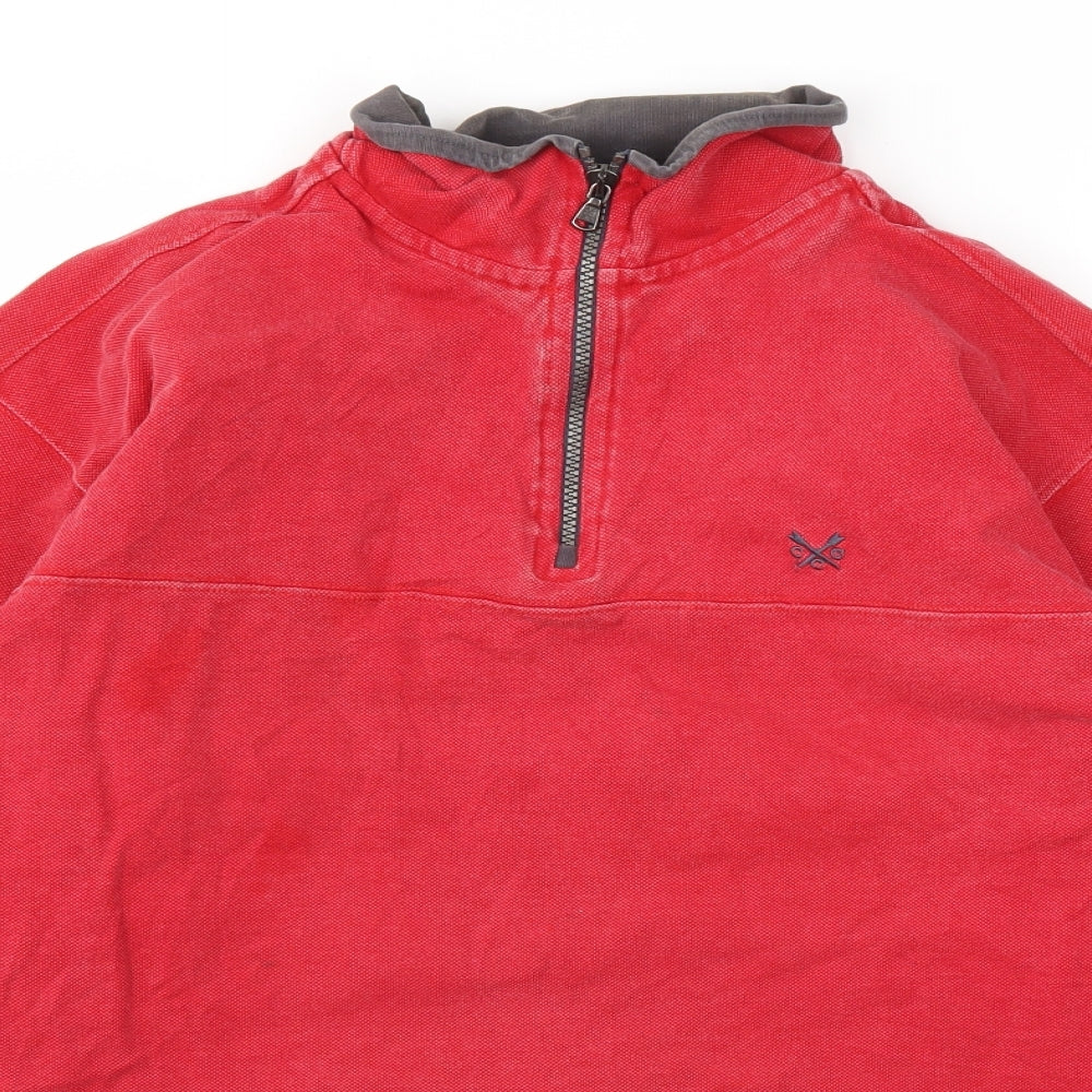 CREW Mens Red    Polo Size L