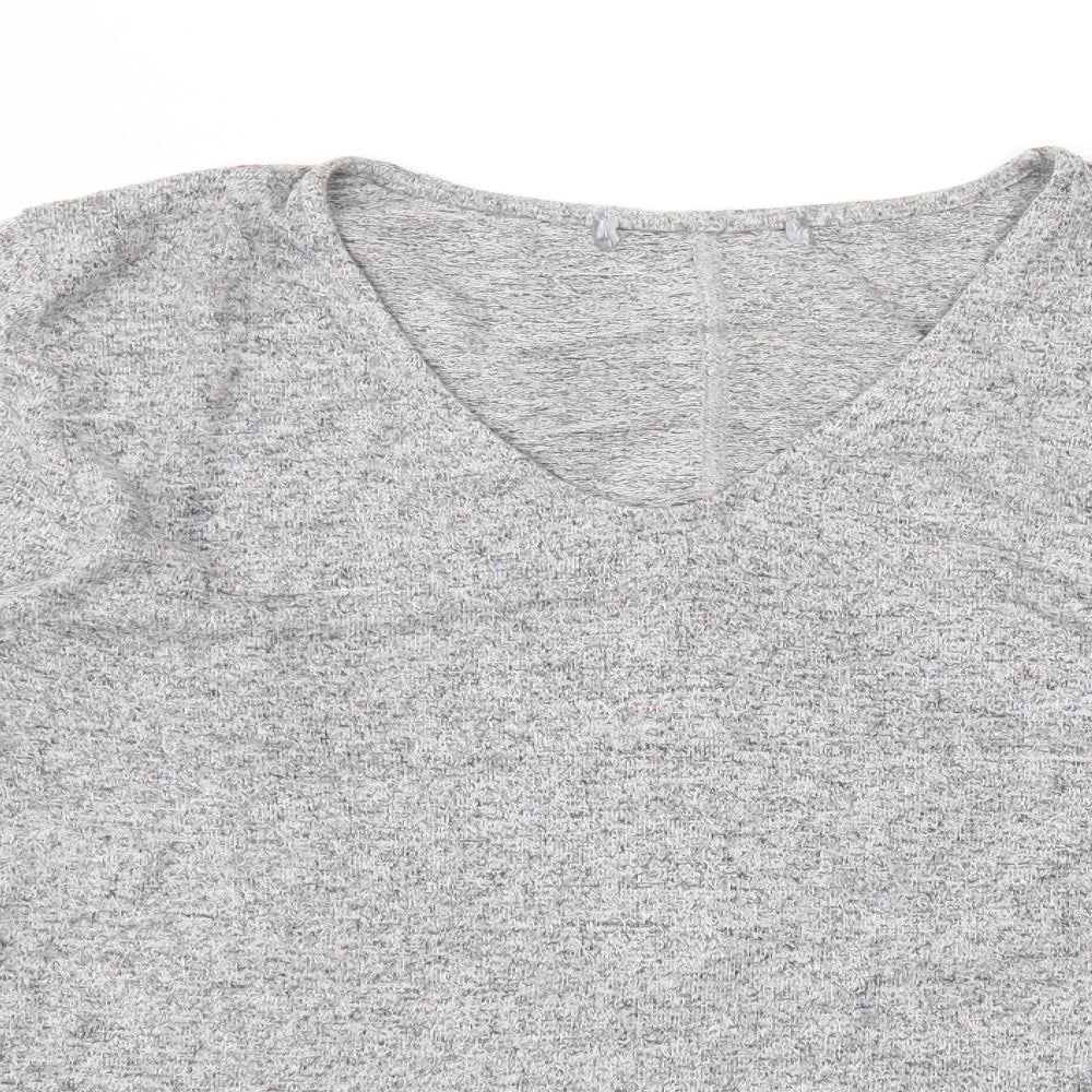 Preworn Womens Grey   Basic T-Shirt Size XL